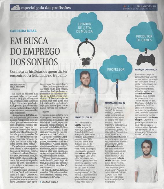 Clipping RF na Folha MATERIA