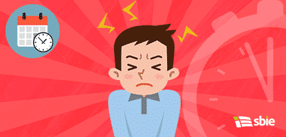 Os homens ficam frustrados com o stress– ilustração de bancos de imagens