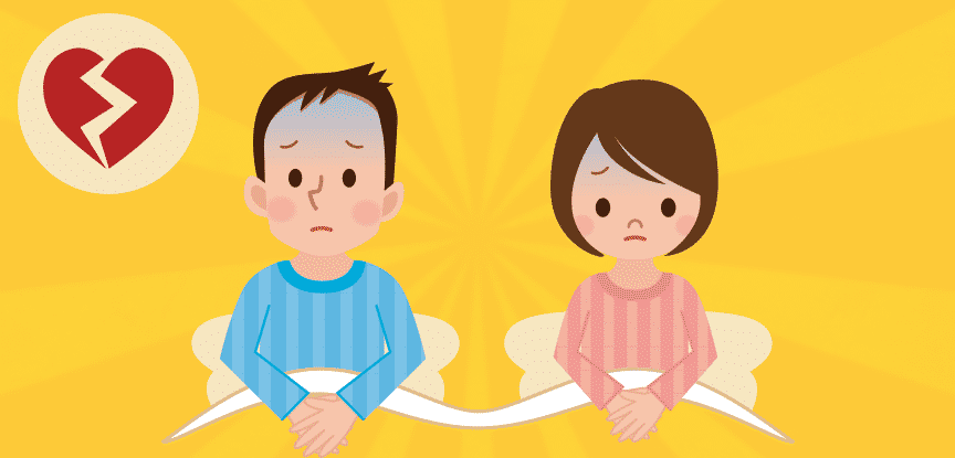 Casal com problemas– ilustração de bancos de imagens